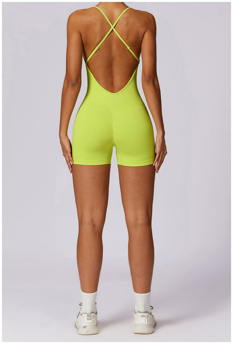 Small Waist Seamless Bodysuit Shorts